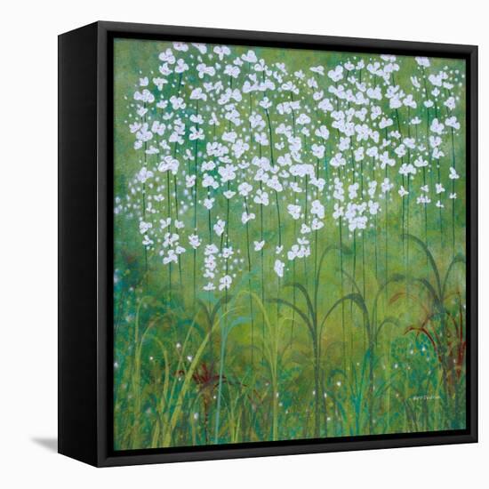 Spring Garden-Herb Dickinson-Framed Stretched Canvas