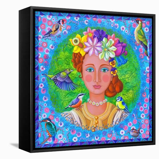 Spring girl, 2016-Jane Tattersfield-Framed Stretched Canvas