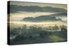 Spring Hills and Morning Fog, Petaluma, California-Vincent James-Stretched Canvas