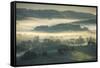 Spring Hills and Morning Fog, Petaluma, California-Vincent James-Framed Stretched Canvas