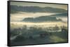 Spring Hills and Morning Fog, Petaluma, California-Vincent James-Framed Stretched Canvas