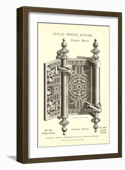 Spring Hinges-null-Framed Art Print