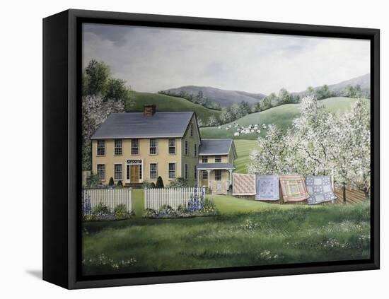 Spring House-Debbi Wetzel-Framed Stretched Canvas