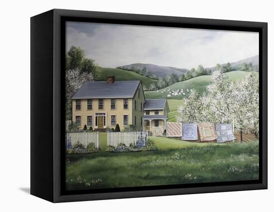 Spring House-Debbi Wetzel-Framed Stretched Canvas