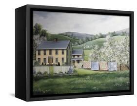 Spring House-Debbi Wetzel-Framed Stretched Canvas