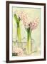 Spring Hyacinth Flowers in Vintage Glass Bottles-Amd Images-Framed Photographic Print