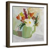 Spring in a Green Pitcher-Pamela Munger-Framed Art Print