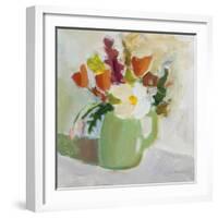 Spring in a Green Pitcher-Pamela Munger-Framed Art Print