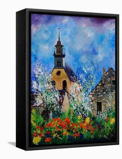 Spring In Foy Notre Dame-Pol Ledent-Framed Stretched Canvas