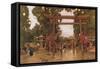 Spring in Japan-Sir Alfred East-Framed Stretched Canvas