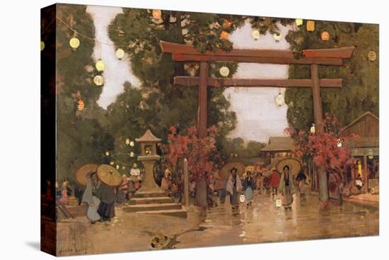 Spring in Japan-Sir Alfred East-Stretched Canvas