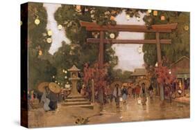 Spring in Japan-Sir Alfred East-Stretched Canvas