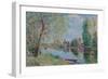 Spring in Moret-sur-Loing; Le printemps a Moret sur Loing, 1891-Alfred Sisley-Framed Giclee Print