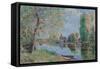 Spring in Moret-sur-Loing; Le printemps a Moret sur Loing, 1891-Alfred Sisley-Framed Stretched Canvas