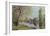 Spring in Moret-Sur-Loing-Alfred Sisley-Framed Giclee Print