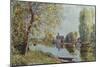 Spring in Moret-Sur-Loing-Alfred Sisley-Mounted Giclee Print