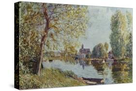 Spring in Moret-Sur-Loing-Alfred Sisley-Stretched Canvas