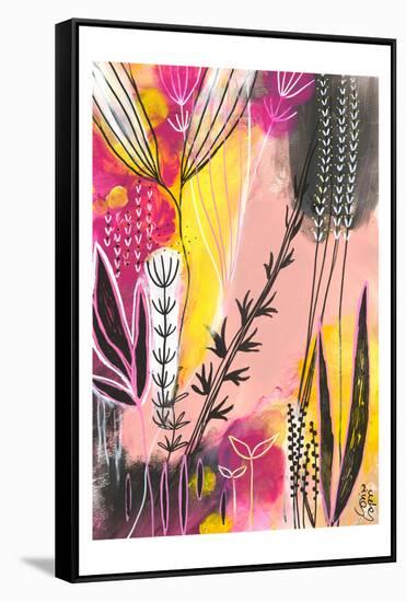 Spring In Pink-Corina Capri-Framed Stretched Canvas
