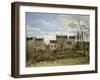 Spring in Pontoise, 1872-Camille Pissarro-Framed Giclee Print