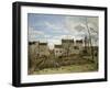 Spring in Pontoise, 1872-Camille Pissarro-Framed Giclee Print