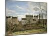 Spring in Pontoise, 1872-Camille Pissarro-Mounted Giclee Print