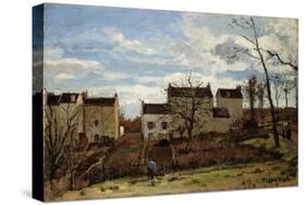 Spring in Pontoise; Printemps a Pontoise, 1872-Camille Pissarro-Stretched Canvas