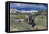 Spring in the Alps, 1897-Giovanni Segantini-Framed Stretched Canvas