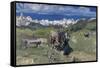 Spring in the Alps, 1897-Giovanni Segantini-Framed Stretched Canvas