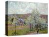 Spring in the Environs of Paris, Apple Blossom, 1879-Alfred Sisley-Stretched Canvas