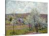 Spring in the Environs of Paris, Apple Blossom, 1879-Alfred Sisley-Stretched Canvas