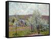 Spring in the Environs of Paris, Apple Blossom, 1879-Alfred Sisley-Framed Stretched Canvas