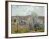 Spring in the Environs of Paris, Apple Blossom, 1879-Alfred Sisley-Framed Giclee Print