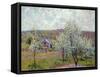 Spring in the Environs of Paris, Apple Blossom, 1879-Alfred Sisley-Framed Stretched Canvas