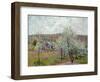 Spring in the Environs of Paris, Apple Blossom, 1879-Alfred Sisley-Framed Giclee Print