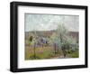 Spring in the Environs of Paris, Apple Blossom, 1879-Alfred Sisley-Framed Giclee Print