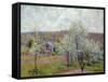 Spring in the Environs of Paris, Apple Blossom, 1879-Alfred Sisley-Framed Stretched Canvas