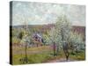 Spring in the Environs of Paris, Apple Blossom, 1879-Alfred Sisley-Stretched Canvas