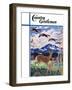 "Spring in the Meadow," Country Gentleman Cover, March 1, 1938-Paul Bransom-Framed Giclee Print