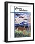 "Spring in the Meadow," Country Gentleman Cover, March 1, 1938-Paul Bransom-Framed Giclee Print