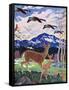 "Spring in the Meadow,"March 1, 1938-Paul Bransom-Framed Stretched Canvas