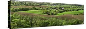 Spring in the Mississippi River Valley Near the Balltown, Dubuque County, Iowa, Usa-null-Stretched Canvas