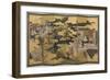 Spring in the Palace, Six-Fold Screen from 'The Tale of Genji', C.1650-Japanese-Framed Giclee Print