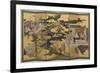 Spring in the Palace, Six-Fold Screen from 'The Tale of Genji', C.1650-Japanese-Framed Giclee Print