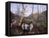 Spring In The Vienna Woods-Jean Louis Mazieres-Framed Stretched Canvas