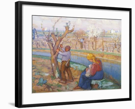 Spring in Treporti, by Umberto Moggioli (1886-1919). Italy, 20th Century-Umberto Moggioli-Framed Giclee Print