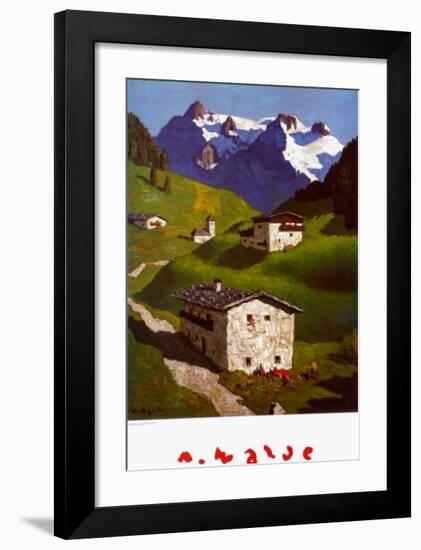 Spring in Tyrol-Alfons Walde-Framed Art Print