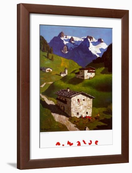 Spring in Tyrol-Alfons Walde-Framed Art Print