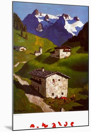 Spring in Tyrol-Alfons Walde-Mounted Art Print