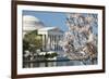 Spring in Washington DC - Cherry Blossom Festival at Jefferson Memorial-Orhan-Framed Photographic Print