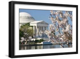 Spring in Washington DC - Cherry Blossom Festival at Jefferson Memorial-Orhan-Framed Photographic Print